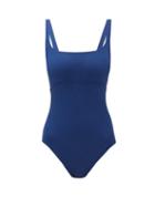 Matchesfashion.com Eres - Arnaque Scoop-neck Swimsuit - Womens - Navy