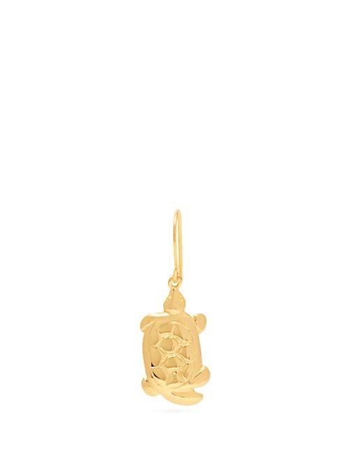 Matchesfashion.com Aurlie Bidermann - Gold Plated Turtle Single Earring - Womens - Gold