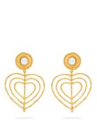 Matchesfashion.com Sylvia Toledano - Valentine Heart Clip On Earrings - Womens - Pearl