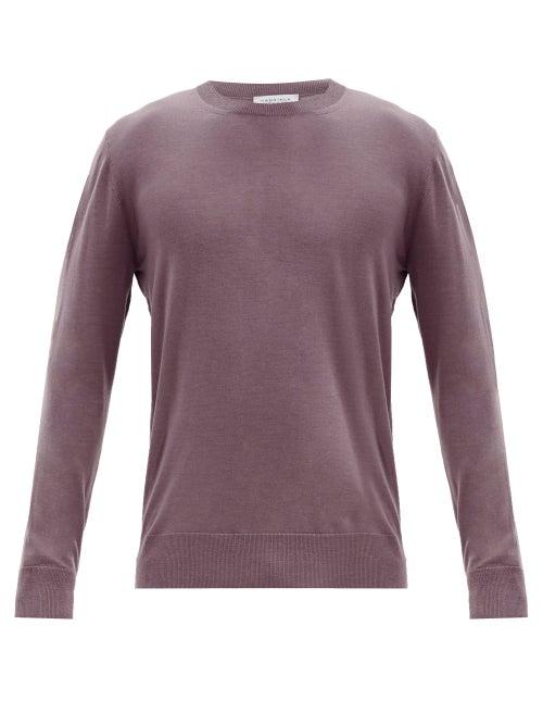 Matchesfashion.com Gabriela Hearst - Palco Cashmere Sweater - Mens - Dark Pink