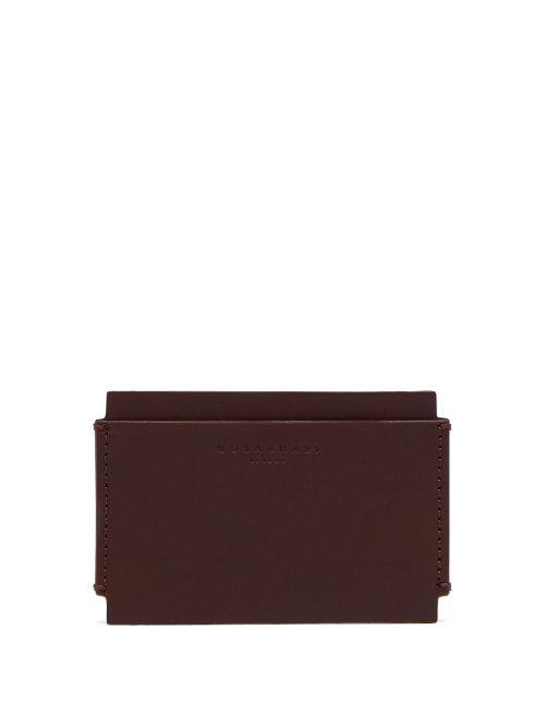 Matchesfashion.com Nosakhari - Addison Leather Cardholder - Mens - Brown
