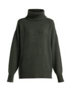 Matchesfashion.com Extreme Cashmere - No.20 Oversized Cashmere Blend Roll Neck Sweater - Womens - Khaki