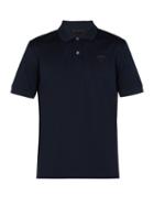 Matchesfashion.com Prada - Logo Appliqu Cotton Piqu Polo Shirt - Mens - Navy