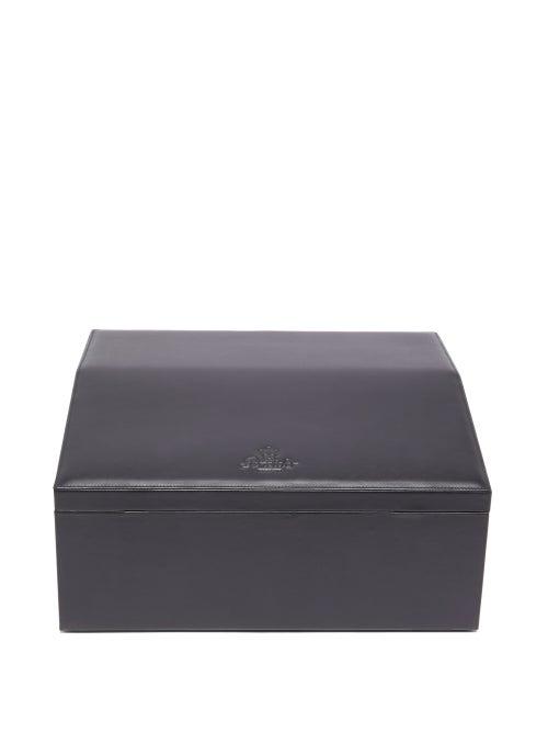 Mens Accessories Pineider - Passion Leather Watch Box - Mens - Black