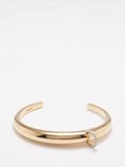 Rainbow K - Piercing Diamond & 14kt Gold Bracelet - Womens - Gold Multi