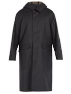 Matchesfashion.com Mackintosh - Hooded Bonded Cotton Overcoat - Mens - Charcoal