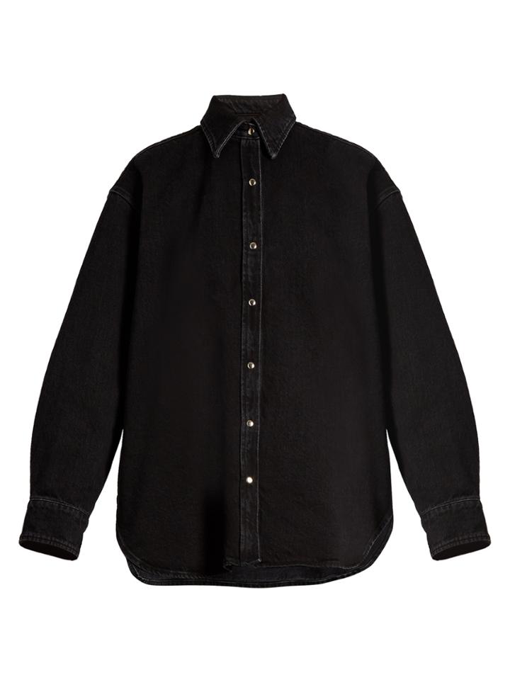 Balenciaga Oversized Pinched-collar Denim Jacket