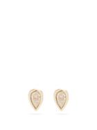 Matchesfashion.com Zo Chicco - Diamond & 14kt Gold Stud Earrings - Womens - Gold