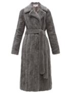 Matchesfashion.com Gabriela Hearst - Pavlovna Wool Blend Coat - Womens - Grey