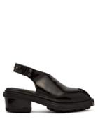Matchesfashion.com Eytys - Carmen Patent Leather Slingback Heels - Womens - Black