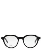 Mens Eyewear Celine Eyewear - Round Acetate Glasses - Mens - Black