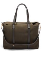 Matchesfashion.com Mismo - Mega Tote Two-in-one Canvas & Leather Holdall - Mens - Dark Brown