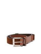 Anderson's - Adjustable Leather And Suede Belt - Mens - Light Brown