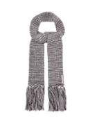 Matchesfashion.com Acne Studios - Tassel Trimmed Knit Scarf - Womens - Grey