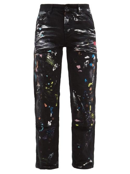 Matchesfashion.com Off-white - Paint Splatter Jeans - Mens - Multi
