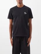 Maison Kitsun - Dressed Fox-patch Cotton-jersey T-shirt - Mens - Black
