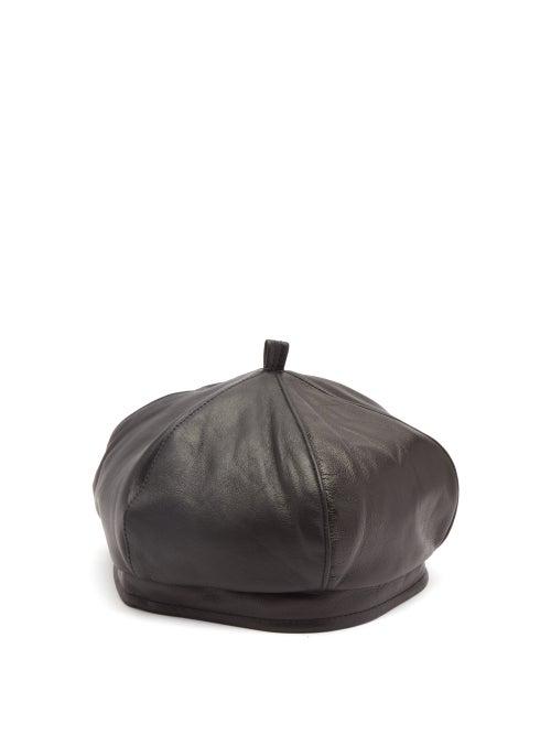 Matchesfashion.com Our Legacy - Leather Beret - Mens - Black