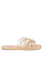 Matchesfashion.com Ancient Greek Sandals - Rodopi Metallic Leather Sandals - Womens - Gold