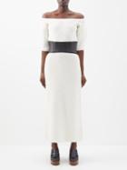 Gabriela Hearst - Blitz Off-the-shoulder Cashmere-blend Boucl Dress - Womens - Ivory