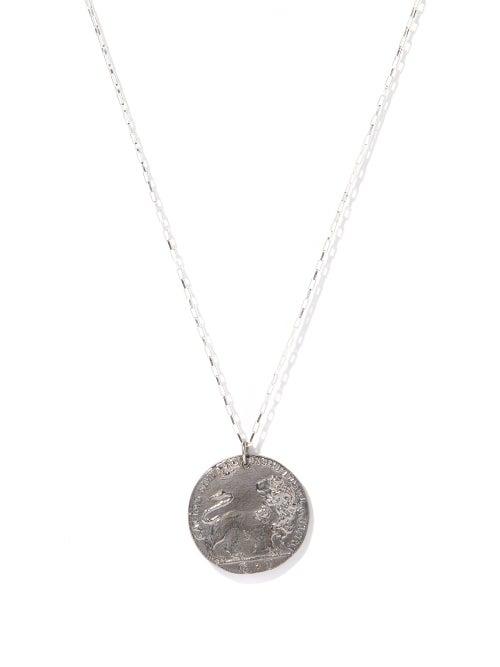 Alighieri - The Heart Of A Leone Sterling-silver Necklace - Mens - Black