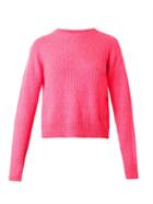 T By Alexander Wang Crew-neck Ribbed-knit Sweater
