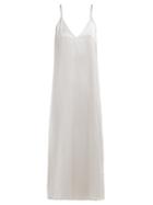 Matchesfashion.com Raey - V Neck Silk Slip Dress - Womens - Light Grey