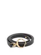 Matchesfashion.com Chlo - C-buckle Slim Leather Belt - Womens - Black