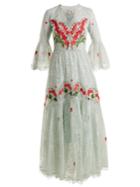 Temperley London Potion Embroidered Floral-lace Dress