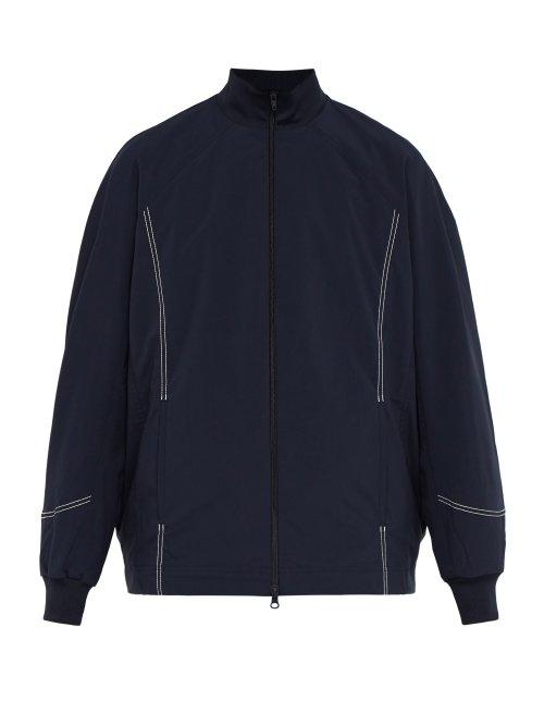 Matchesfashion.com Y-3 - Lux Topstitched Track Jacket - Mens - Navy