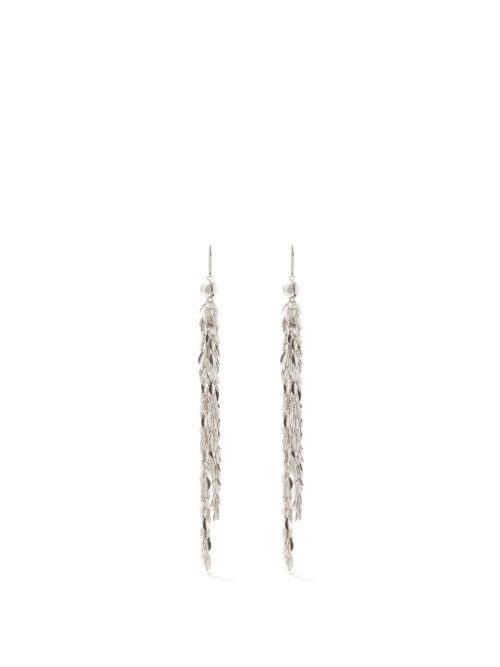 Isabel Marant - London Feather-drop Earrings - Womens - Silver