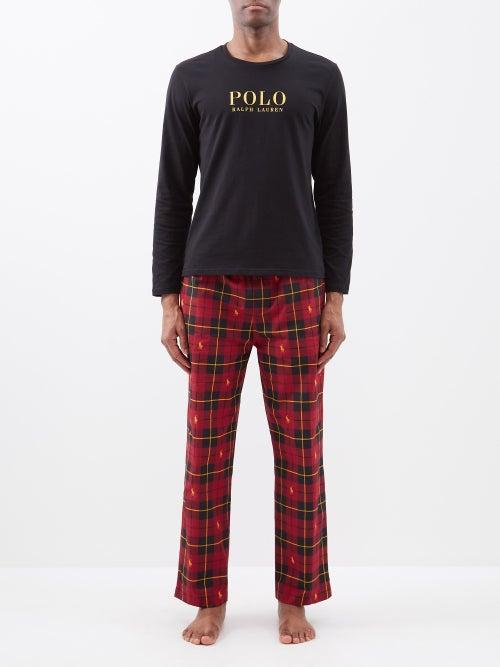 Polo Ralph Lauren - Logo-print Cotton Pyjama Set - Mens - Black Multi