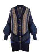 Peter Pilotto Striped Cotton-blend Cardigan