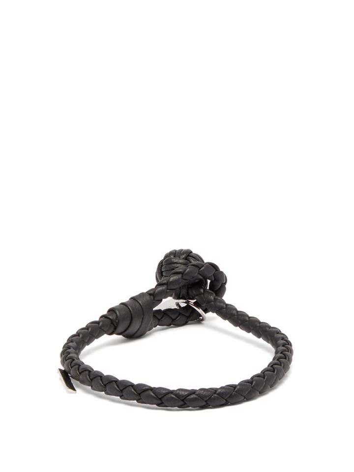 Bottega Veneta Single-wrap Leather Bracelet