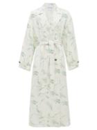 Matchesfashion.com Michelle Waugh - The Jany Double-breasted Fern-print Trench Coat - Womens - Green Print