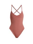 Matchesfashion.com Dos Gardenias - Darkstar Swimsuit - Womens - Pink
