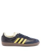 Matchesfashion.com Adidas X Wales Bonner - Samba Three-stripes Leather Trainers - Mens - Navy Multi