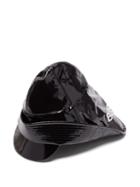 Matchesfashion.com Burberry - Logo Printed Vinyl Rain Hat - Mens - Black