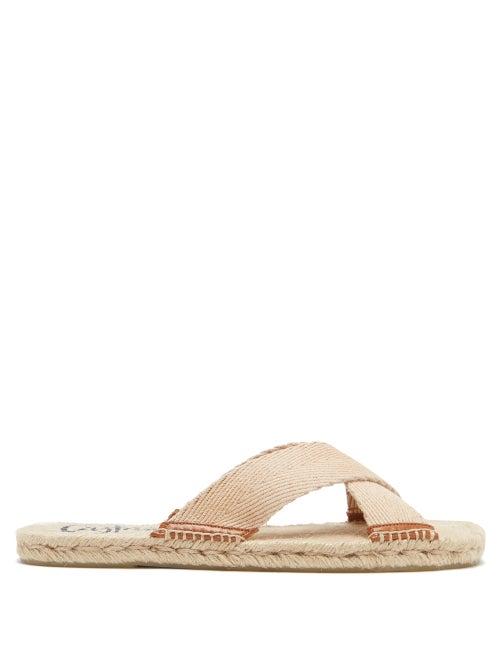 Matchesfashion.com Castaer - Kristian Canvas And Jute Sandals - Mens - Beige