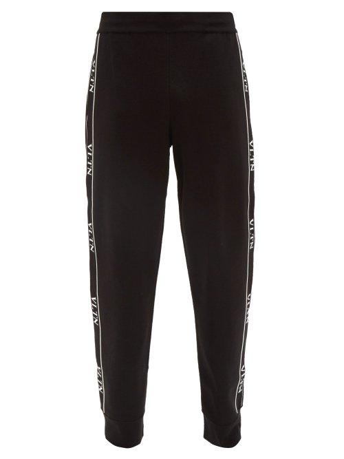 Matchesfashion.com Valentino - Vltn Side Stripe Trousers - Mens - Black