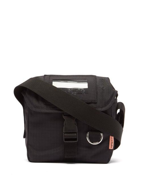 Acne Studios - Logo-embossed Canvas Cross-body Bag - Mens - Black