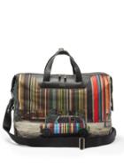 Matchesfashion.com Paul Smith - Signature-stripe Mini-print Canvas Holdall - Mens - Black Multi