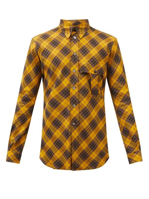 L.e.j - Checked Cotton-blend Shirt - Mens - Multi