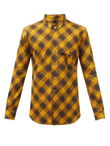 L.e.j - Checked Cotton-blend Shirt - Mens - Multi