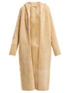 Matchesfashion.com Ins & Marchal - Elton Hooded Shearling Coat - Womens - Beige
