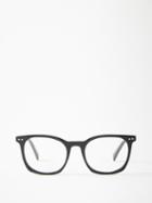 Celine Eyewear - Square Frame Acetate Glasses - Mens - Black