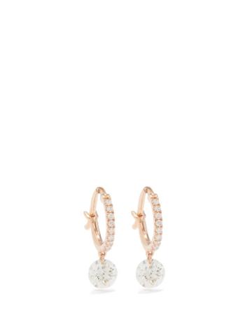 Raphaele Canot - Set Free Pav-diamond & 18kt Rose Gold Earrings - Womens - Rose Gold