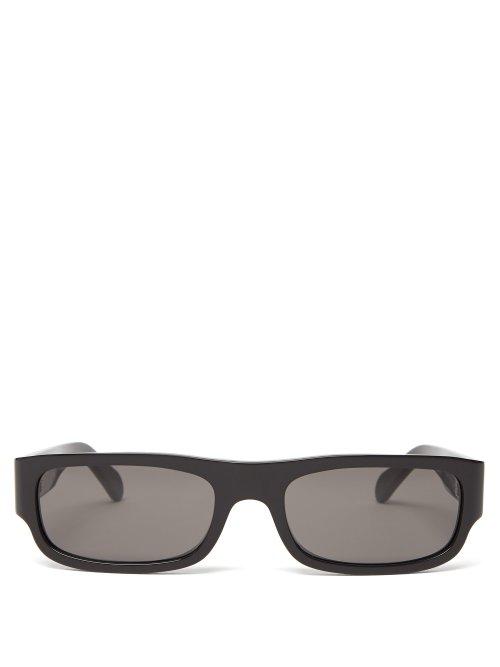 Matchesfashion.com Celine Eyewear - Show Rectangular Acetate Sunglasses - Womens - Black