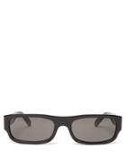 Matchesfashion.com Celine Eyewear - Show Rectangular Acetate Sunglasses - Womens - Black