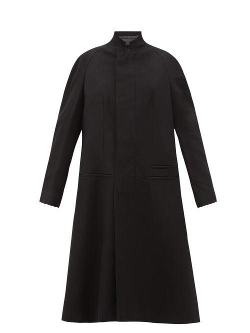 Matchesfashion.com Haider Ackermann - Proud Raglan-sleeve Wool Coat - Womens - Black