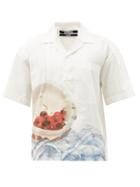 Matchesfashion.com Jacquemus - Jean Cherry-print Cotton Shirt - Mens - White